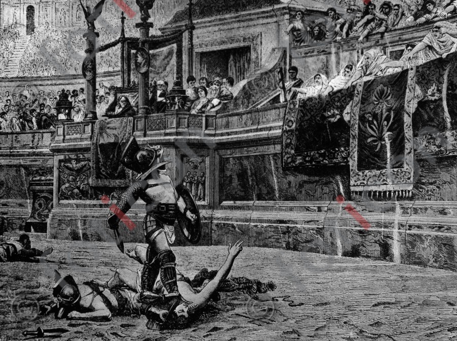 Kämpfe im Kolosseum | Fights in the Coliseum (simon-107-038-sw.jpg)